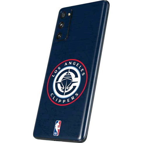 NBA Los Angeles Clippers Distressed Blue Galaxy S20 Fan Edition Skin